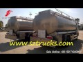 Video DFAC brand 8000liters high-tech oil tanker trucks with stainless steel material