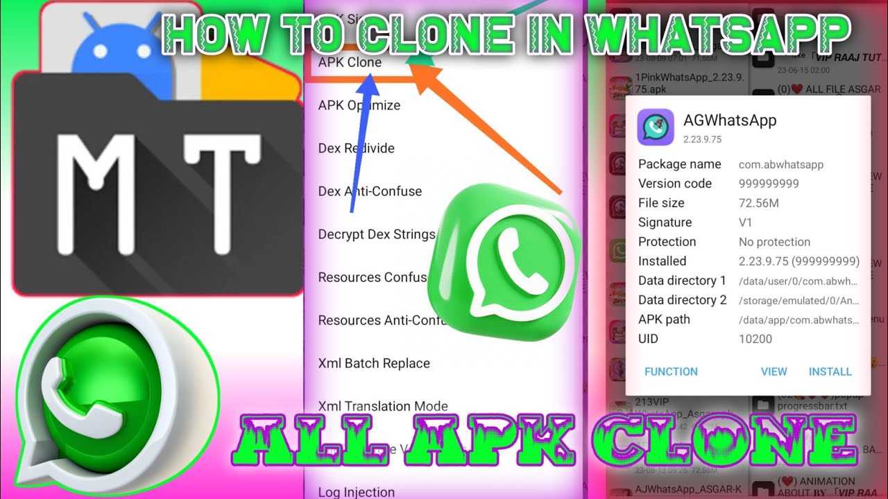 How To Clone Whatsapp / WhatsApp Clone Mt Manager / All How To Clone Whatsapp / WhatsApp Clone Mt Manager / All