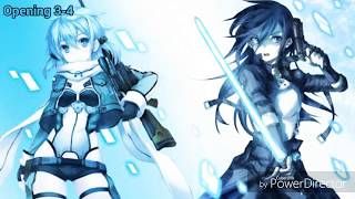 Sword art Online Opening 1-4 Full