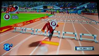 Mario & Sonic London 2012 Dr. Eggman Gets Last Place In 110M Hurdles