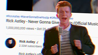 Rick Astley Celebrates 1 Billion Views