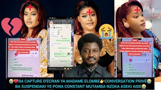 Ba Capture Decran Ya Madame Elombeconversation Privé Ba Suspendaki Ye Pona Constant Mutamba