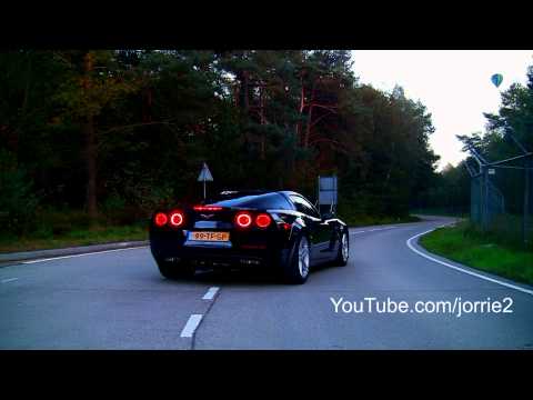 Corvette Stingray  on 7x Corvette C6 Z06 Sound   Burnout    1080p Hd