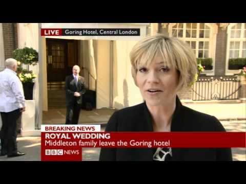 Kasia Madera on the Middleton family leaving the Goring Hotel after the 