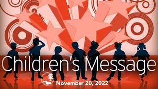 Children’s Message “The Face of God”