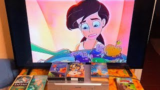 The Little Mermaid Ii: Return To The Sea On Vhs. Checking A Tape On A Vcr