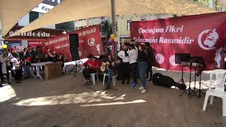 Yaşa Mustafa Kemal Paşa... Ordu Güzel Sanatlar Lisesi Öğrencileri 23 Nisan Etkinliği