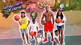 Family Game Of Horse Outside At Our Outdoor Basketball Court!