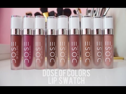 VIDEO : dose of colors liquid lipstick lip swatch - waddup! here is my long over due lip swatch video ofwaddup! here is my long over due lip swatch video ofdoseof colors. hope you all enjoyed watching this! the formula is not as ...