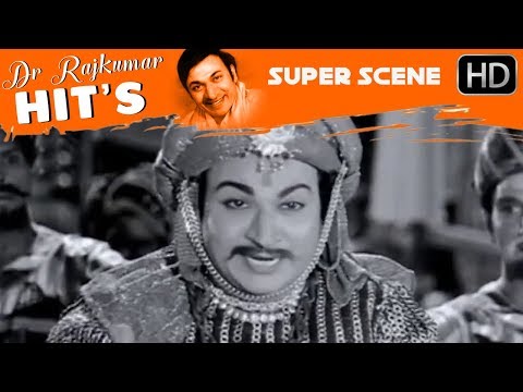 Dr.Rajkumar gives super reply to Sultan | Kitturu Channamma Old Kannada Movie | Kannada Scenes