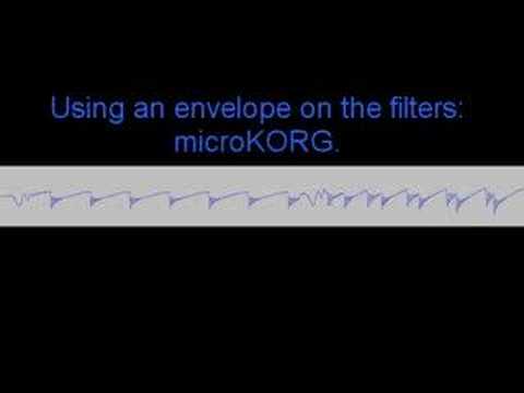 microKORG vs Moog Minimoog (with waveform images)