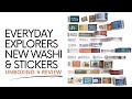 New Washi Tape & Stickers From Everyday Explorers | Traveler's Notebook Process