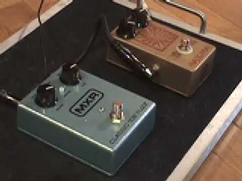 Silicon Fuzz Pedal Shootout ANALOGMAN Sunface BC108 vs MXR Classic 108 with SG & Jaguar Jr amp