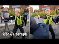 Female police officer pepper sprays multiple people in Leeds