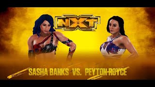 Sasha Banks Vs. Peyton Royce