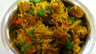 Soya Chunks Pulao How To Make Soya Chunks Pulao In Pressure Cooker दपहर क भजन क लए पलव