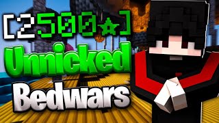 2500 STARS UNNICKED SOLO BEDWARS! (laggers edition)