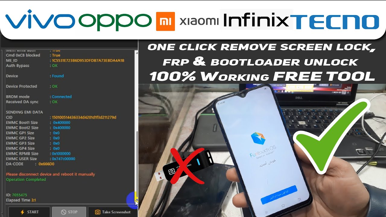 One Click Unlock Any Phone Screen Lock, FRP Remove 100% One Click Unlock Any Phone Screen Lock, FRP Remove 100%