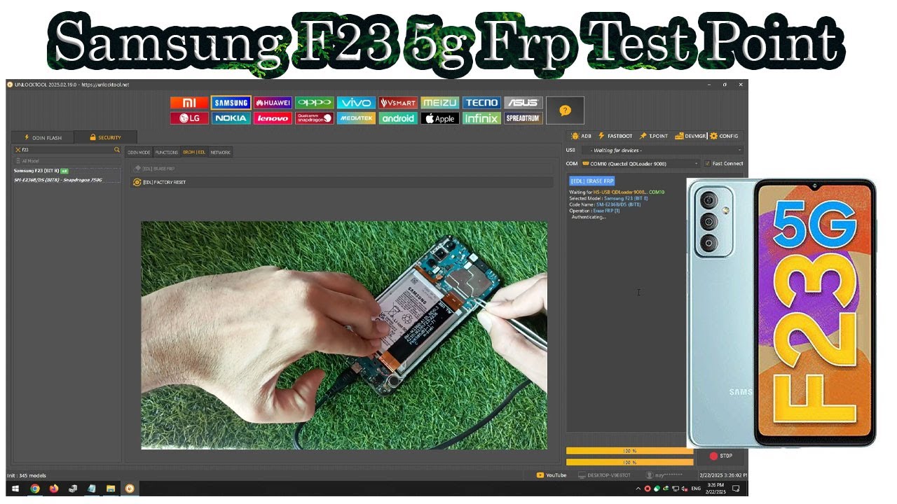 Samsung F23 5G (SM-E236B) Frp Unlocktool Test Point All Samsung F23 5G (SM-E236B) Frp Unlocktool Test Point All