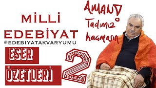 Milli Edebiyat Dönemi Eser Özetleri - 2