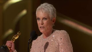 Jamie Lee Curtis Yardımcı Kadın Oyuncu Oscar ödül konuşması (Türkçe altyazılı) |