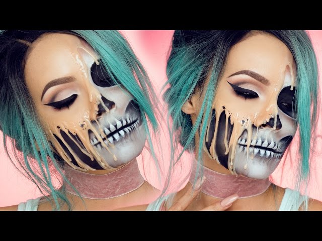 Awesome Melting Skull Make-Up - Video