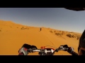 Riding up a 130m high Monster Dune on a KTM 530 EXC