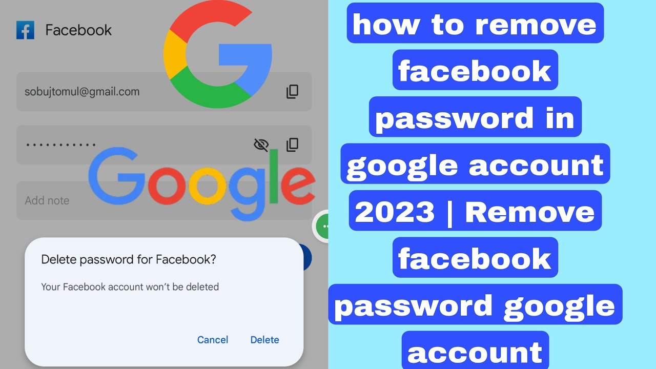 how to remove facebook password in google account 2023 | how to remove facebook password in google account 2023 |