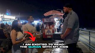 Christian Couple Interested In Islam Street Dawah With The Warner