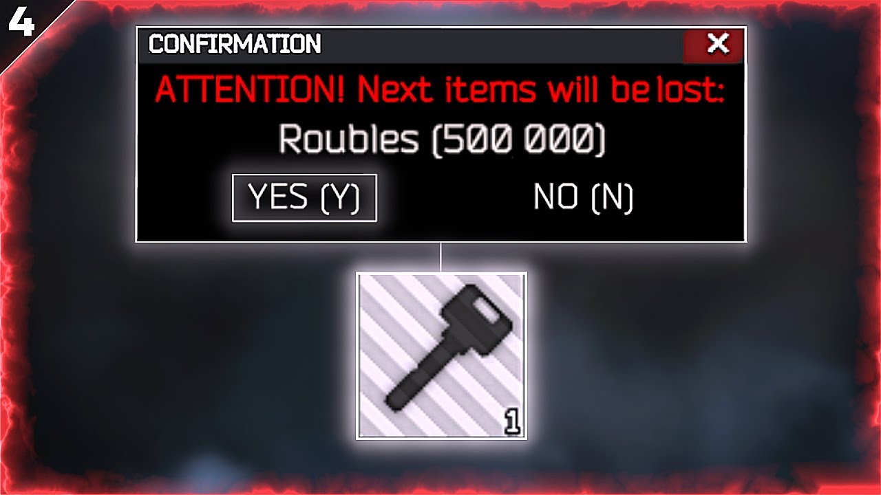 Deleting Roubles for Keys on Super Hardcore Account Deleting Roubles for Keys on Super Hardcore Account