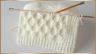 Kabartmalı Başaklar Kolay İki Şiş Örgü Modeli Kolay Yelek Modelleri