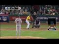 Lowrie fouls off Verlander's one-hopper