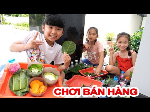 Bé Bún Chơi Bán Hàng Cùng Các Em ♥ Bún Bắp Family ♥