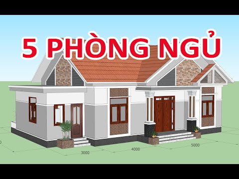 GỢI Ý MẪU NHÀ VƯỜN MÁI THÁI 5 PHÒNG NGỦ ĐẸP | KIẾN TRÚC NHÀ VIỆT
