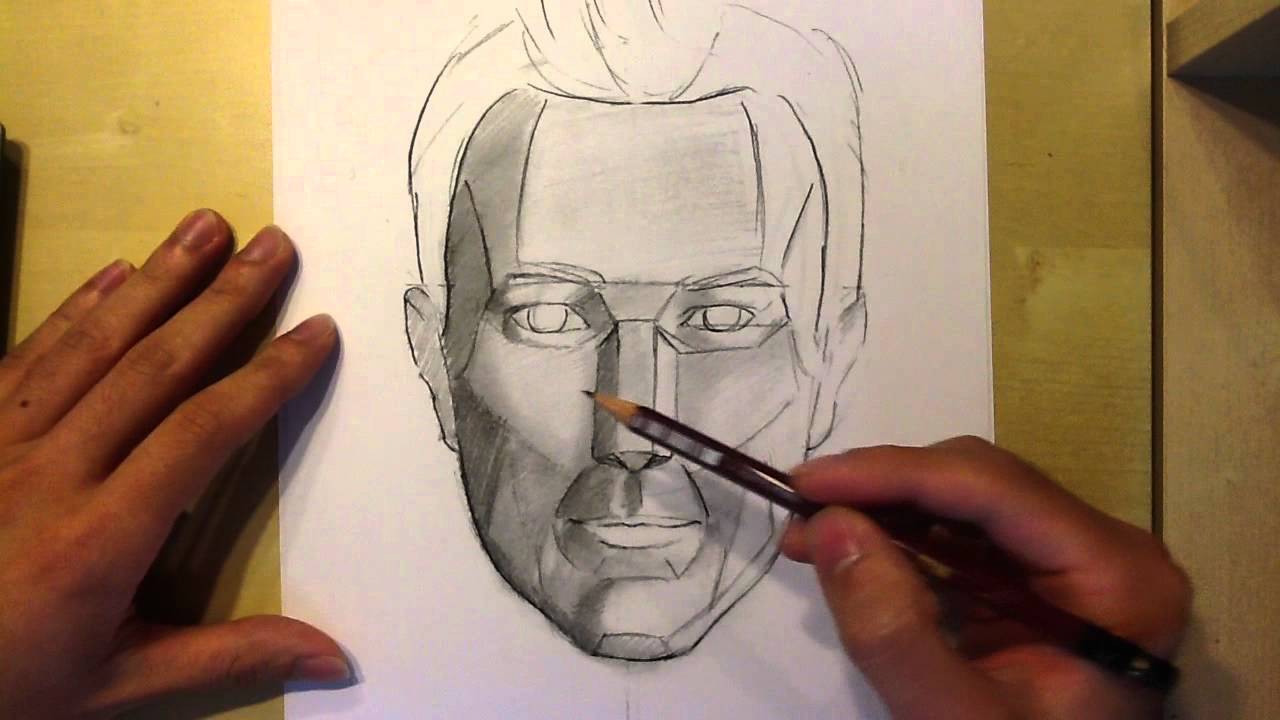 Tips on Drawing and Shading a Realistic Face - YouTube