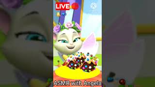 Asmr With Angela - Double Cream & Colour Candy Eating Live