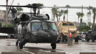 Black Hawk Take Off From Parking Lot Black Hawk Take Off From Parking Lot