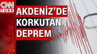 Antalya-Kaş açıklarında 6 büyüklüğünde deprem