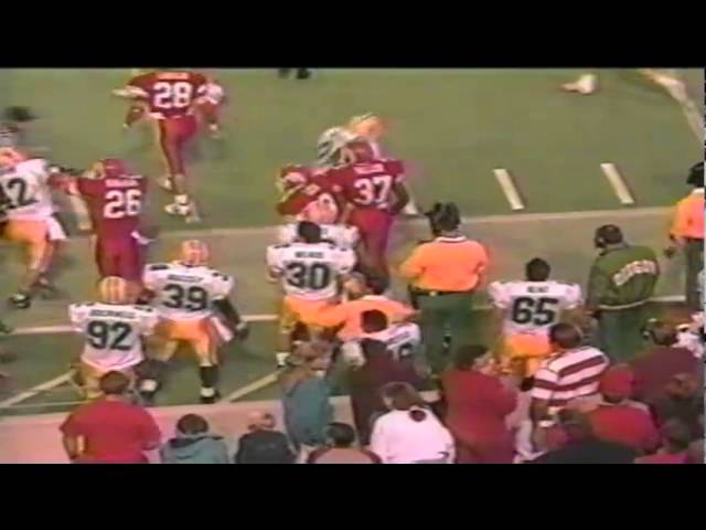 Oregon RB Donovan Moore 35 yard kickoff return vs Utah 9-21-1991