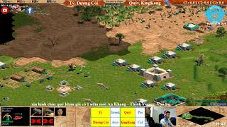 AoE 22 Random Tý, Dương Còi vs Quýt, KingKong ngày 8-3-2018