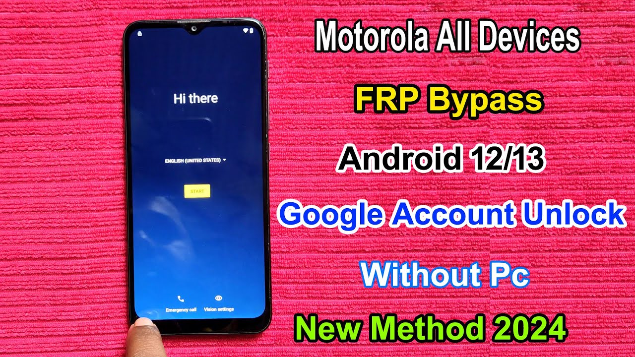 All Motorola FRP Bypass Android 12/13 | Gmail All Motorola FRP Bypass Android 12/13 | Gmail