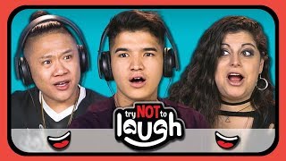 YouTubers React To Try To Watch This Without Laughing or Grinning #10 YouTubers React To Try To Watch This Without Laughing or Grinning #10