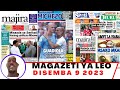Magazeti ya leo 9/12/2023 Magazeti ya leo asubuhi ijumamosi,magazeti ya michezo leo/Simba vs Wydad