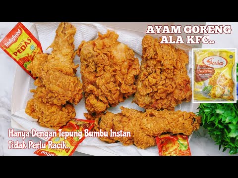 Bikin Ayam Goreng Tepung Ala KFC Pake Tepung Bumbu Instan