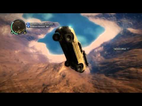 Just Cause 2 stunt: car stunt FAIL