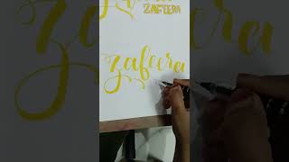 Zafeera Name Calligraphy