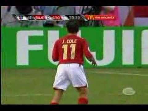 World Cup Goal. Joe Cole World Cup goal