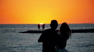 Couple On The Beach Stock Video