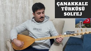 Çanakkale Türküsü Uzun Sap Bağlama Nota Ve Solfeji̇
