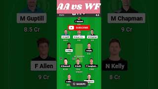 Aa Vs Wf Dream11, Aa Vs Wf Dream11 Prediction, Auckland Aces Vs Wellington Firebirds,Super Smash Cup